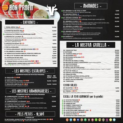 Catalan Menu